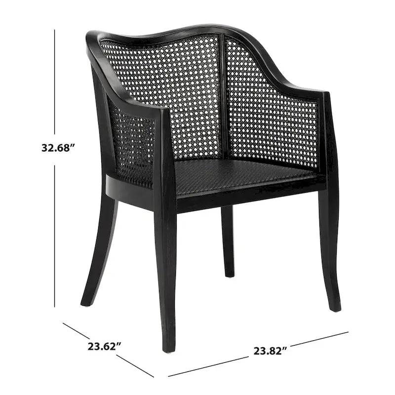 Chaise de salle à manger Olar Cane de SAFAVIEH - 23.6 x 23.8 x 32.7 - 24Lx24Px33H