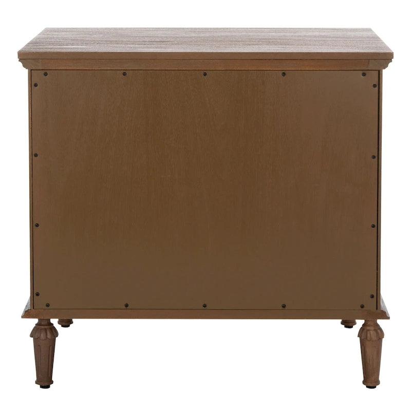 Table de chevet SAFAVIEH Couture Firyal en bois à 3 tiroirs