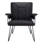 SAFAVIEH Idamae Fauteuil en similicuir moderne du milieu du siècle - 29Lx28Px33H