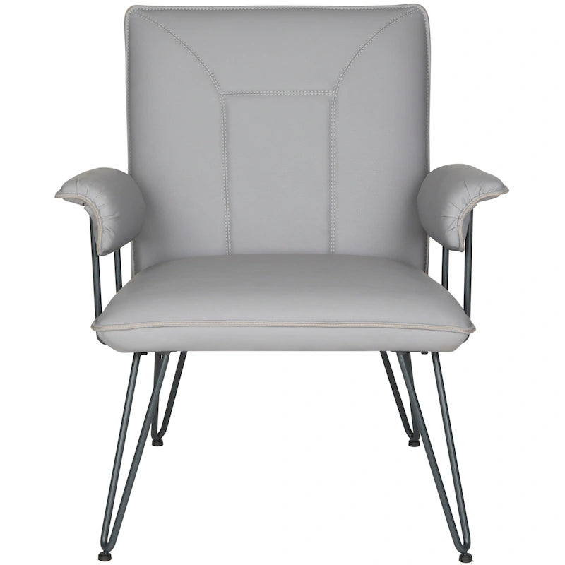 SAFAVIEH Idamae Fauteuil en similicuir moderne du milieu du siècle - 29Lx28Px33H