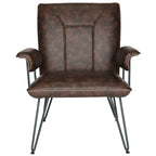 SAFAVIEH Idamae Fauteuil en similicuir moderne du milieu du siècle - 29Lx28Px33H