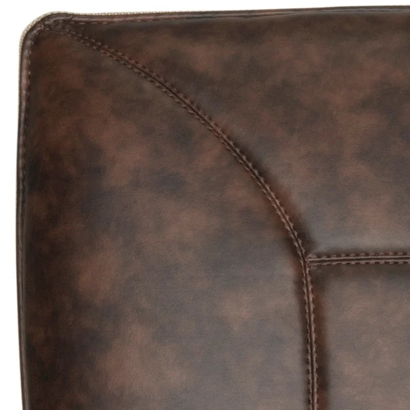 SAFAVIEH Idamae Fauteuil en similicuir moderne du milieu du siècle - 29Lx28Px33H