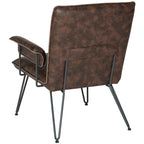 SAFAVIEH Idamae Fauteuil en similicuir moderne du milieu du siècle - 29Lx28Px33H