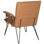 SAFAVIEH Idamae Fauteuil en similicuir moderne du milieu du siècle - 29Lx28Px33H