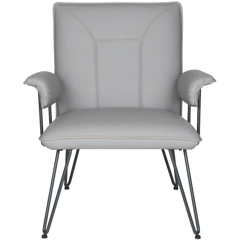 SAFAVIEH Idamae Fauteuil en similicuir moderne du milieu du siècle - 29Lx28Px33H
