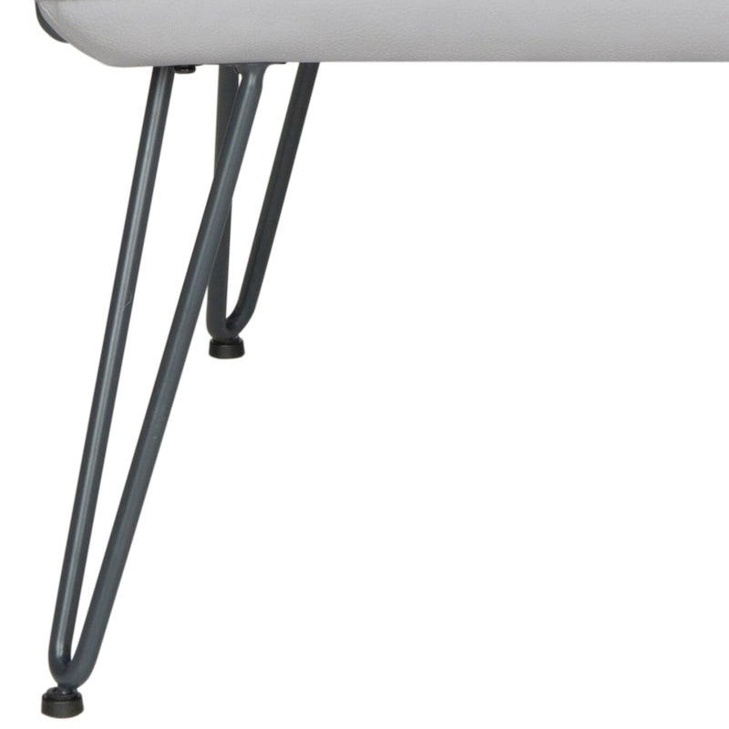 SAFAVIEH Idamae Fauteuil en similicuir moderne du milieu du siècle - 29Lx28Px33H