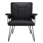 SAFAVIEH Idamae Fauteuil en similicuir moderne du milieu du siècle - 29Lx28Px33H