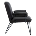 SAFAVIEH Idamae Fauteuil en similicuir moderne du milieu du siècle - 29Lx28Px33H