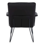 SAFAVIEH Idamae Fauteuil en similicuir moderne du milieu du siècle - 29Lx28Px33H