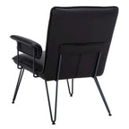 SAFAVIEH Idamae Fauteuil en similicuir moderne du milieu du siècle - 29Lx28Px33H