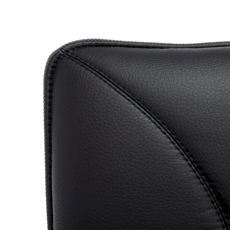SAFAVIEH Idamae Fauteuil en similicuir moderne du milieu du siècle - 29Lx28Px33H