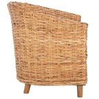 Fauteuil tonneau SAFAVIEH Charla en rotin avec coussin – 29,1 x 27,2 x 32,7 – 29 la. x 27 prof. x 33 h.