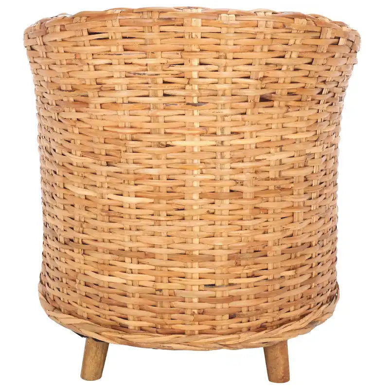 Fauteuil tonneau SAFAVIEH Charla en rotin avec coussin – 29,1 x 27,2 x 32,7 – 29 la. x 27 prof. x 33 h.