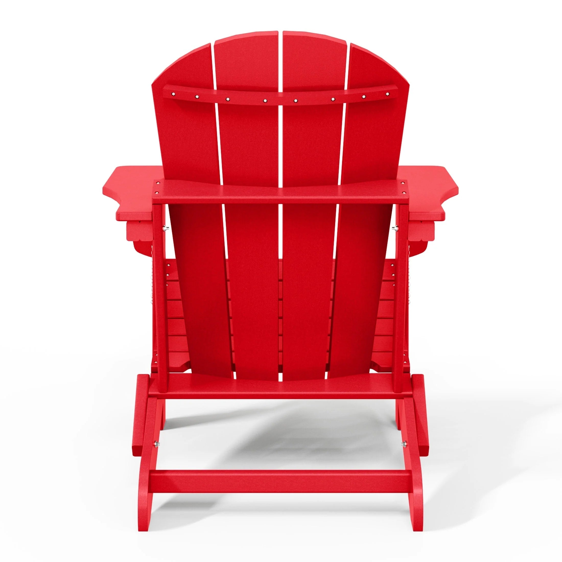 Chaise Adirondack pliante de patio d'extérieur tout temps résistante à la décoloration Polytrends Laguna