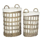 Panier à Linge Adisa (Lot de 2) - SEA7009 - Gris - Safavieh