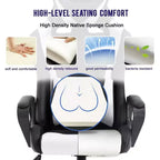 FDW Chaise de Bureau Chaise Gaming Chaise de Bureau Fauteuil de Direction avec Support Lombaire Tabouret Réglable Chaise d'Ordinateur Pivotante à Roulettes