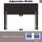 Costway Tête de lit taille double/grand lit en tissu de lin capitonné - Voir détails