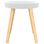 vidaXL Table d'appoint ronde en bois d'ingénierie et pin massif - 15x15x15.7