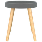 vidaXL Table d'appoint ronde en bois d'ingénierie et pin massif - 15x15x15.7