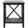 Table d'appoint à dossier croisé Safavieh Yasumi blanche – 18,1 x 13,4 x 21,5 po – 18 po L x 13 po P x 22 po H