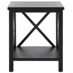 Table d'appoint à dossier croisé Safavieh Yasumi blanche – 18,1 x 13,4 x 21,5 po – 18 po L x 13 po P x 22 po H