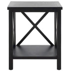 Table d'appoint à dossier croisé Safavieh Yasumi blanche – 18,1 x 13,4 x 21,5 po – 18 po L x 13 po P x 22 po H