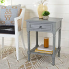 SAFAVIEH Eleanore Table de chevet à 1 tiroir et étagère inférieure - 48,3 L x 40,1 P x 66 H cm - 48,3Lx40,6Px66H