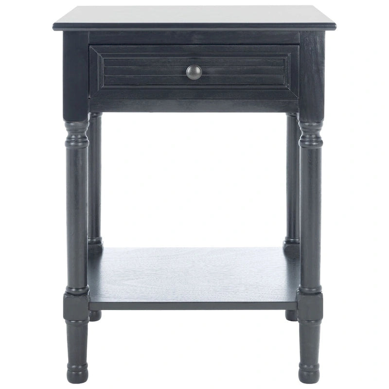 SAFAVIEH Eleanore Table de chevet à 1 tiroir et étagère inférieure - 48,3 L x 40,1 P x 66 H cm - 48,3Lx40,6Px66H