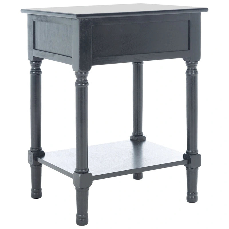 SAFAVIEH Eleanore Table de chevet à 1 tiroir et étagère inférieure - 48,3 L x 40,1 P x 66 H cm - 48,3Lx40,6Px66H
