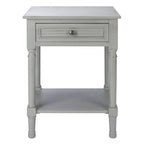 SAFAVIEH Eleanore Table de chevet à 1 tiroir et étagère inférieure - 48,3 L x 40,1 P x 66 H cm - 48,3Lx40,6Px66H