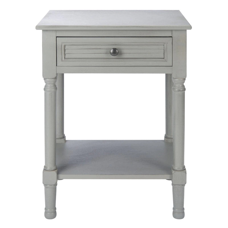 SAFAVIEH Eleanore Table de chevet à 1 tiroir et étagère inférieure - 48,3 L x 40,1 P x 66 H cm - 48,3Lx40,6Px66H