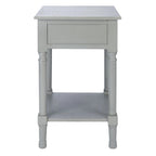 SAFAVIEH Eleanore Table de chevet à 1 tiroir et étagère inférieure - 48,3 L x 40,1 P x 66 H cm - 48,3Lx40,6Px66H