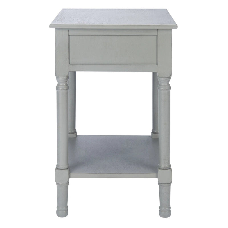SAFAVIEH Eleanore Table de chevet à 1 tiroir et étagère inférieure - 48,3 L x 40,1 P x 66 H cm - 48,3Lx40,6Px66H