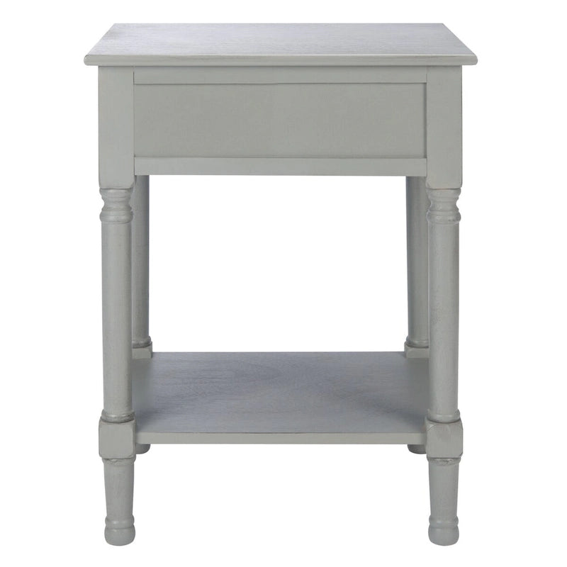 SAFAVIEH Eleanore Table de chevet à 1 tiroir et étagère inférieure - 48,3 L x 40,1 P x 66 H cm - 48,3Lx40,6Px66H