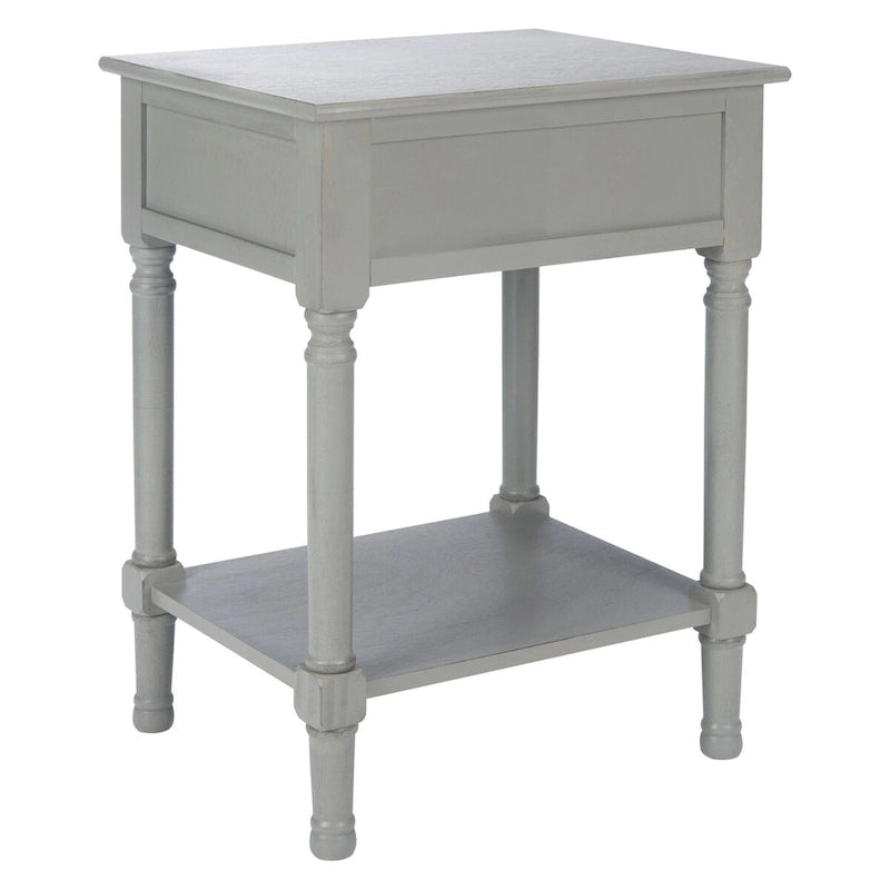 SAFAVIEH Eleanore Table de chevet à 1 tiroir et étagère inférieure - 48,3 L x 40,1 P x 66 H cm - 48,3Lx40,6Px66H