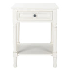 SAFAVIEH Eleanore Table de chevet à 1 tiroir et étagère inférieure - 48,3 L x 40,1 P x 66 H cm - 48,3Lx40,6Px66H