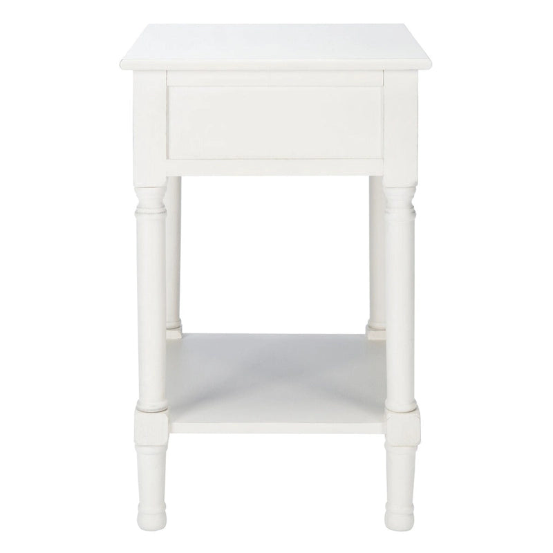 SAFAVIEH Eleanore Table de chevet à 1 tiroir et étagère inférieure - 48,3 L x 40,1 P x 66 H cm - 48,3Lx40,6Px66H