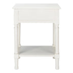 SAFAVIEH Eleanore Table de chevet à 1 tiroir et étagère inférieure - 48,3 L x 40,1 P x 66 H cm - 48,3Lx40,6Px66H