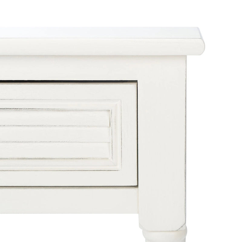 SAFAVIEH Eleanore Table de chevet à 1 tiroir et étagère inférieure - 48,3 L x 40,1 P x 66 H cm - 48,3Lx40,6Px66H