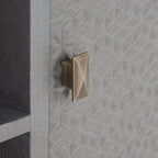 Meuble TV 2 portes 1 étagère Paola SAFAVIEH - 47 L x 16 P x 20 H - 47Lx16Px20H
