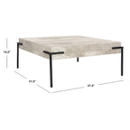 Table Basse Carrée Loraine SAFAVIEH - 32Wx32Dx14H