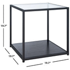 Table d'appoint carrée basse SAFAVIEH Arminta - 19,7 L x 19,7 P x 19,7 H - 20Lx20Px20H