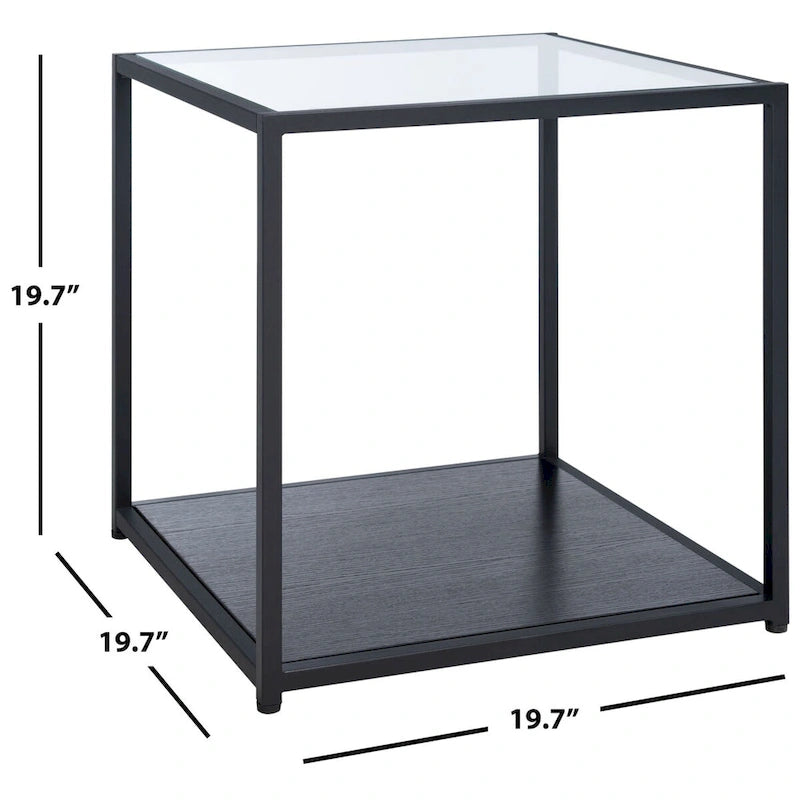 Table d'appoint carrée basse SAFAVIEH Arminta - 19,7 L x 19,7 P x 19,7 H - 20Lx20Px20H