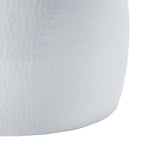 SAFAVIEH Karel Tabouret de table en métal argenté - 24 L x 24 P x 16,8 H - 24Wx24Dx17H