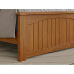 Lit plateforme profil bas Nantucket avec pied de lit assorti