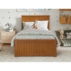 Lit plateforme profil bas Nantucket avec pied de lit assorti