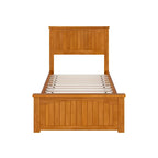 Lit plateforme profil bas Nantucket avec pied de lit assorti