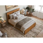 Lit plateforme profil bas Nantucket avec pied de lit assorti