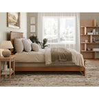 Lit plateforme profil bas Nantucket avec pied de lit assorti