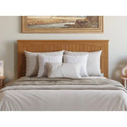 Lit plateforme profil bas Nantucket avec pied de lit assorti